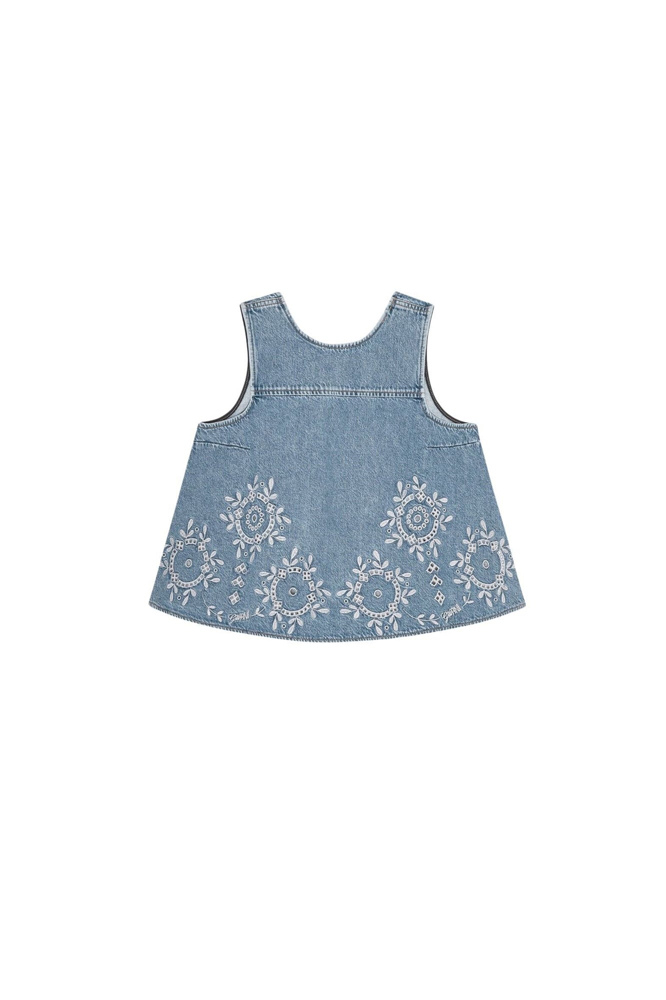 Top en broderie anglaise - Light Blue Stone