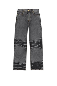 Pantalon Izey délavé en denim - Black Washed