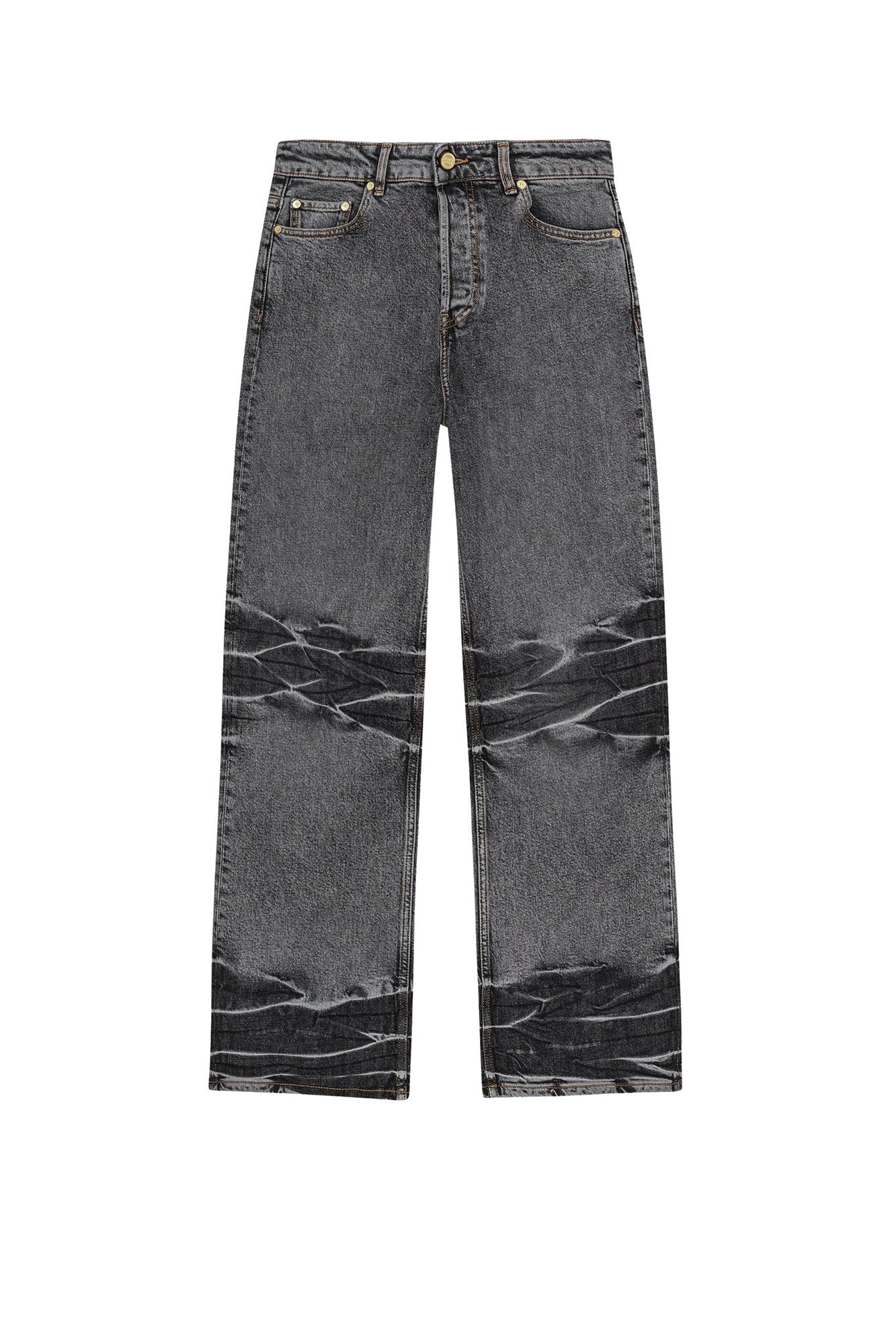 Pantalon Izey délavé en denim - Black Washed