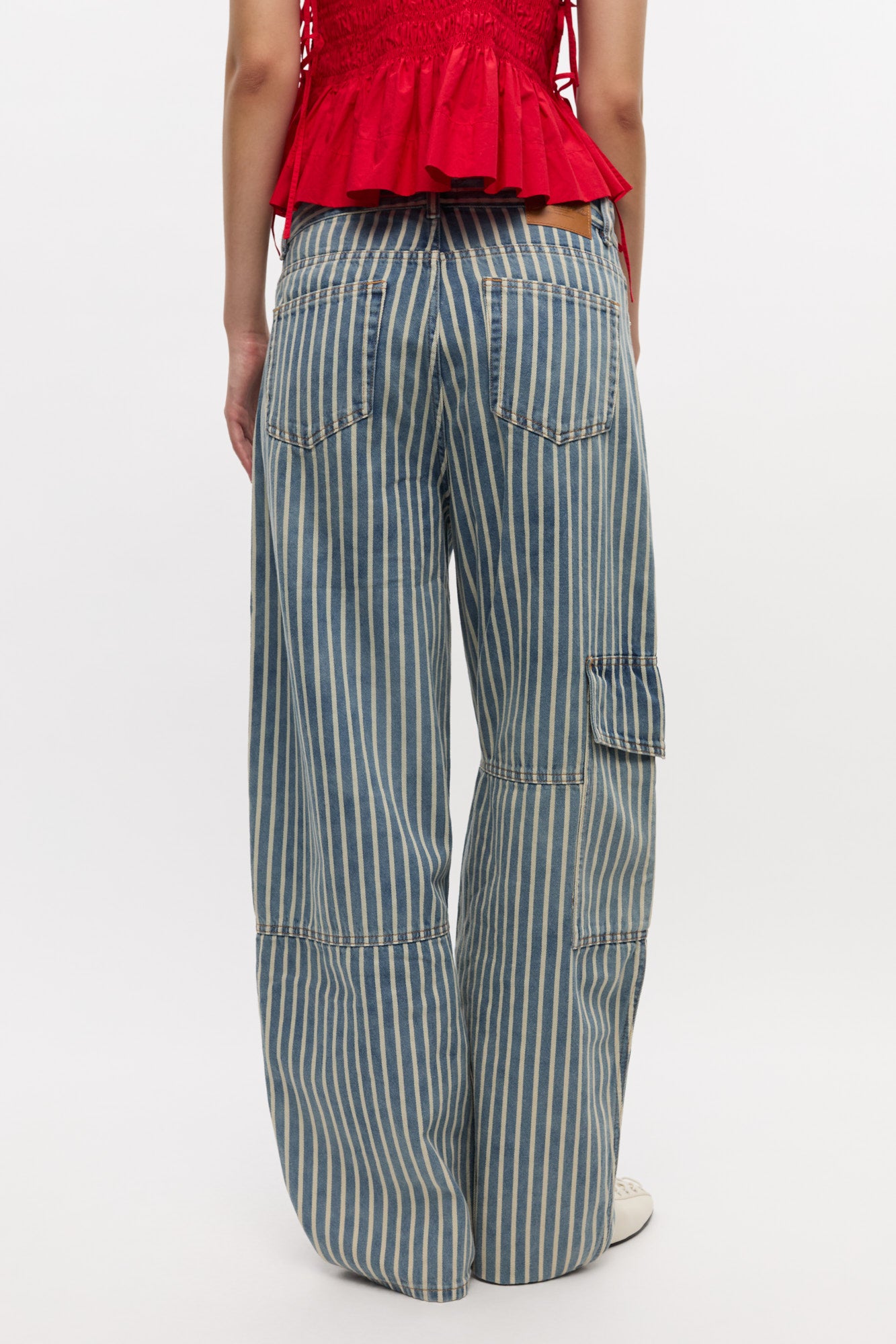 Pantalon Carpenter à rayures en denim - Soft Chambray