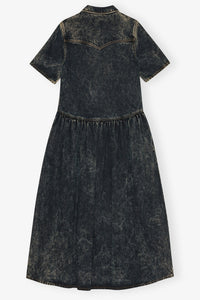 Robe délavée en denim - Black Washed