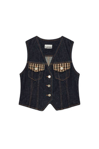 Gilet Neppy en denim - Dark Blue Stone