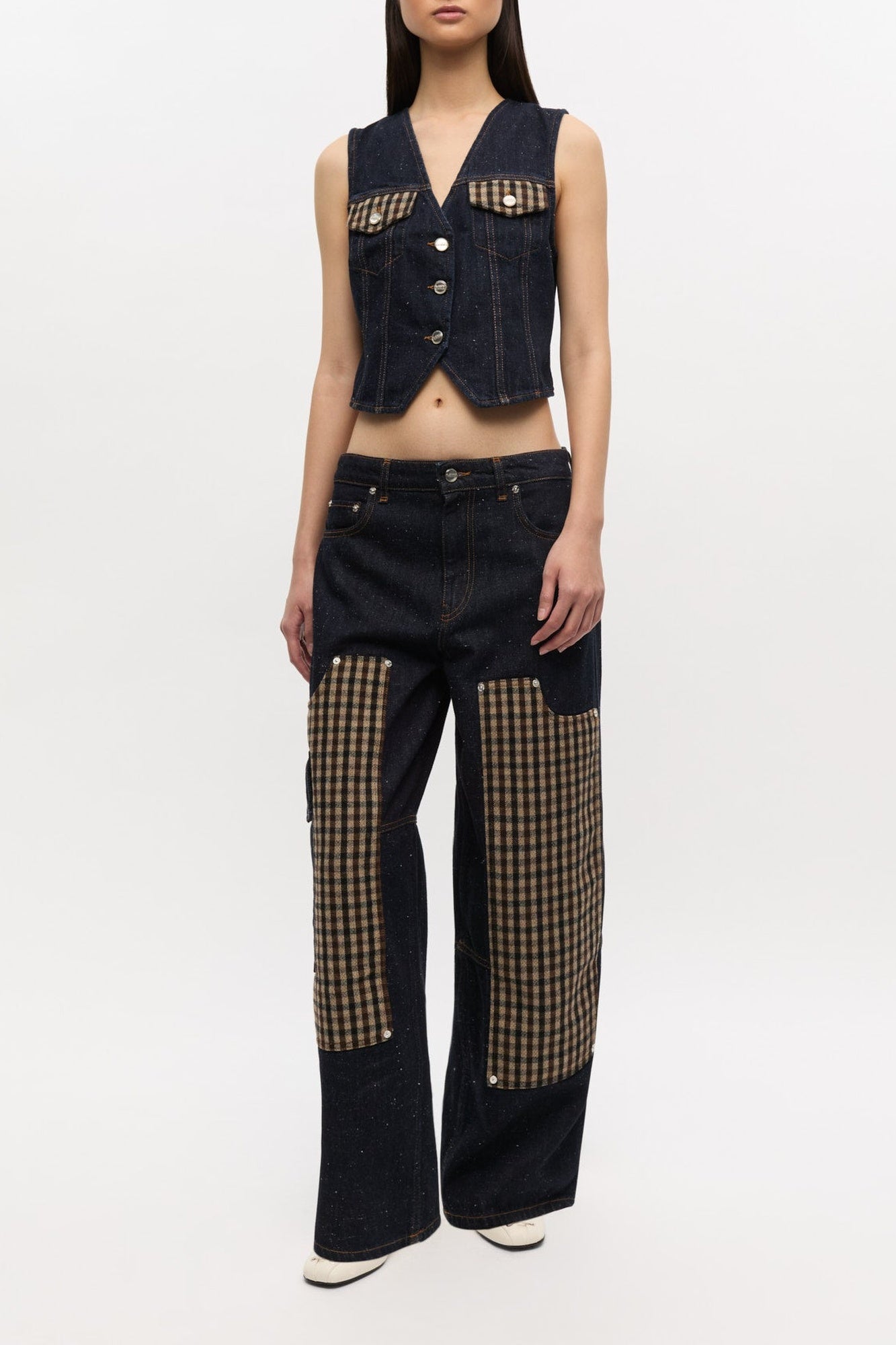 Gilet Neppy en denim - Dark Blue Stone