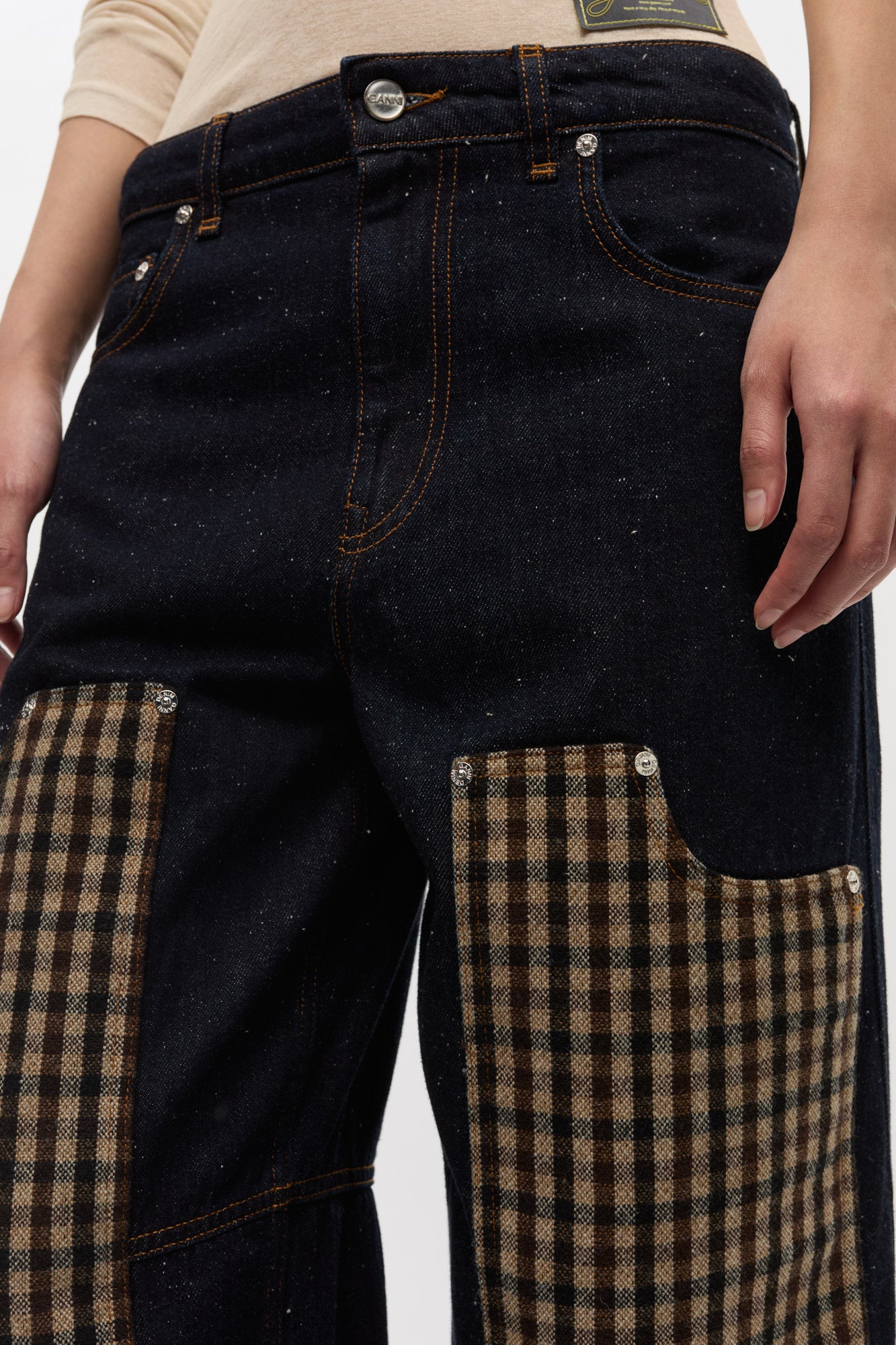 Pantalon Carpenter en denim - Dark Blue Stone