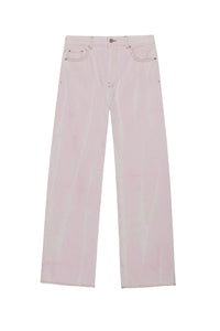 Washed denim Izey trousers - Chalk Pink
