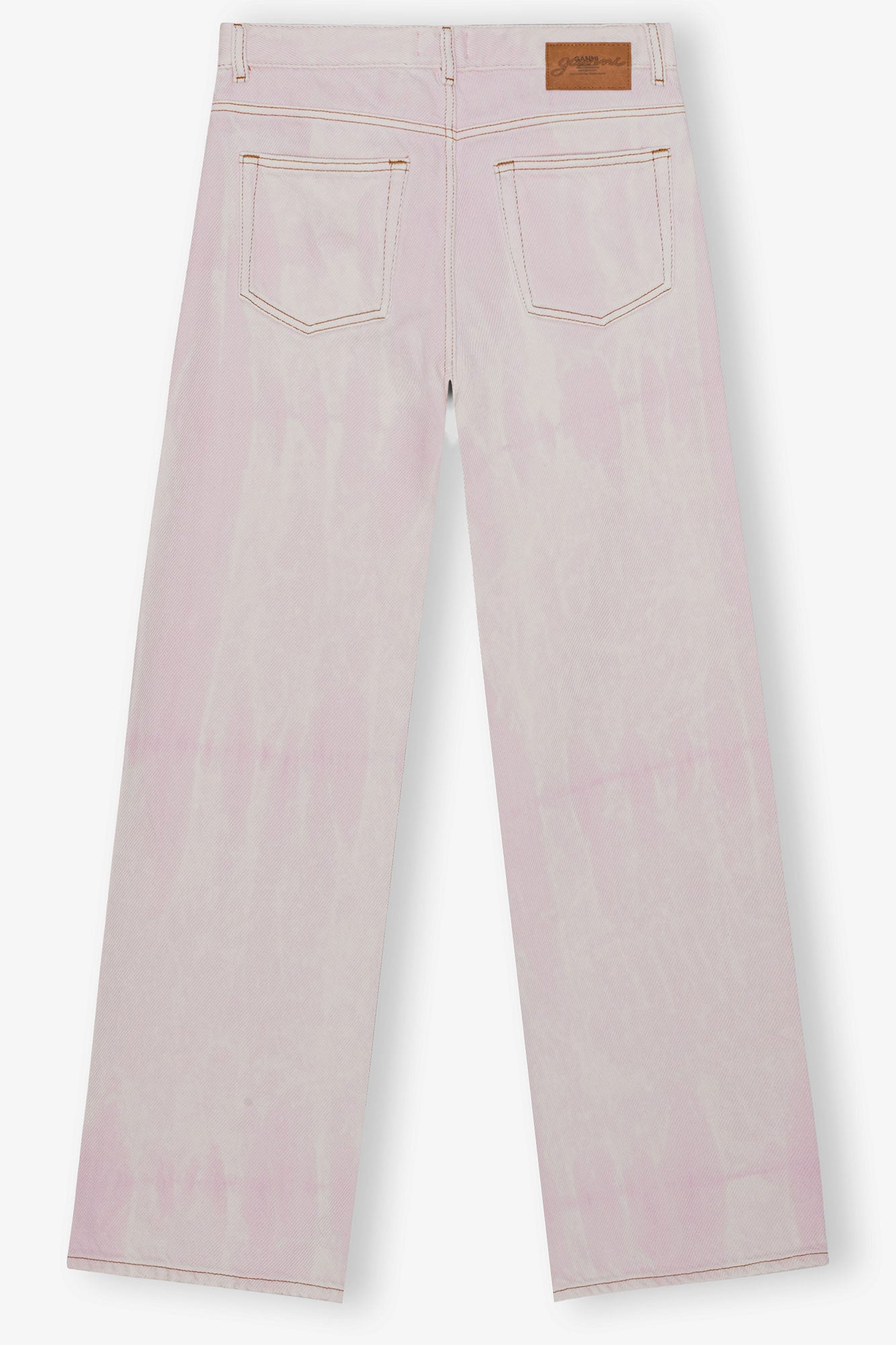 Pantalon Izey délavé en denim - Chalk Pink