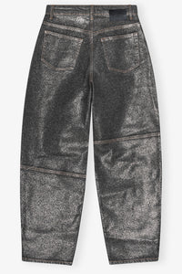 Stary leaf denim trousers - Washed Black