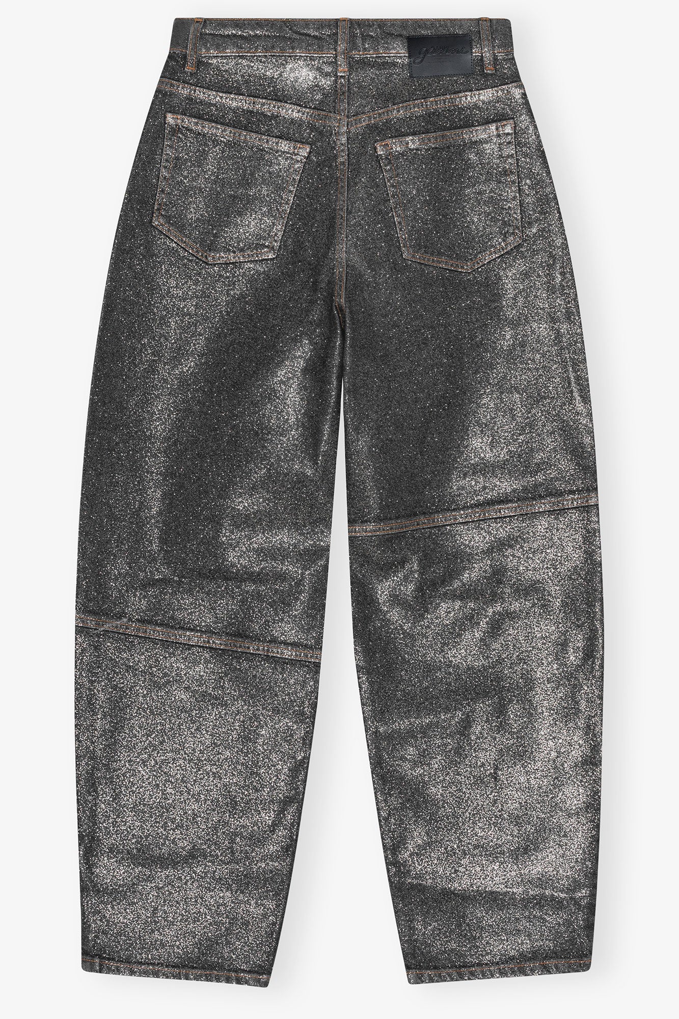 Stary leaf denim trousers - Washed Black
