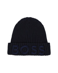 Bonnet avec logo en coton - Bleu Cargo