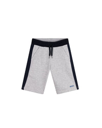 Bermuda avec logo en coton - Gris Chiné