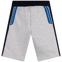Bermuda avec logo en coton - Gris Chiné