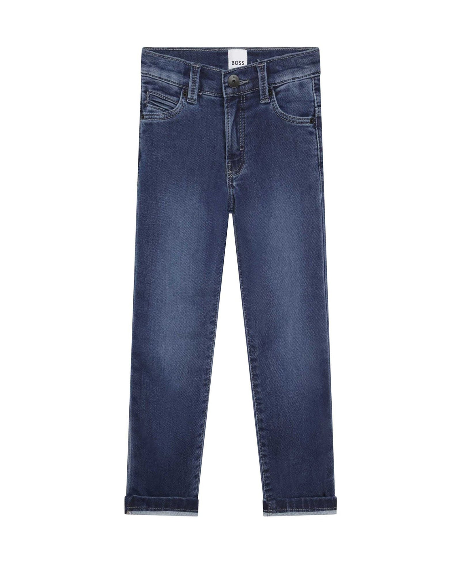 Pantalon 5 poches en denim - Stone