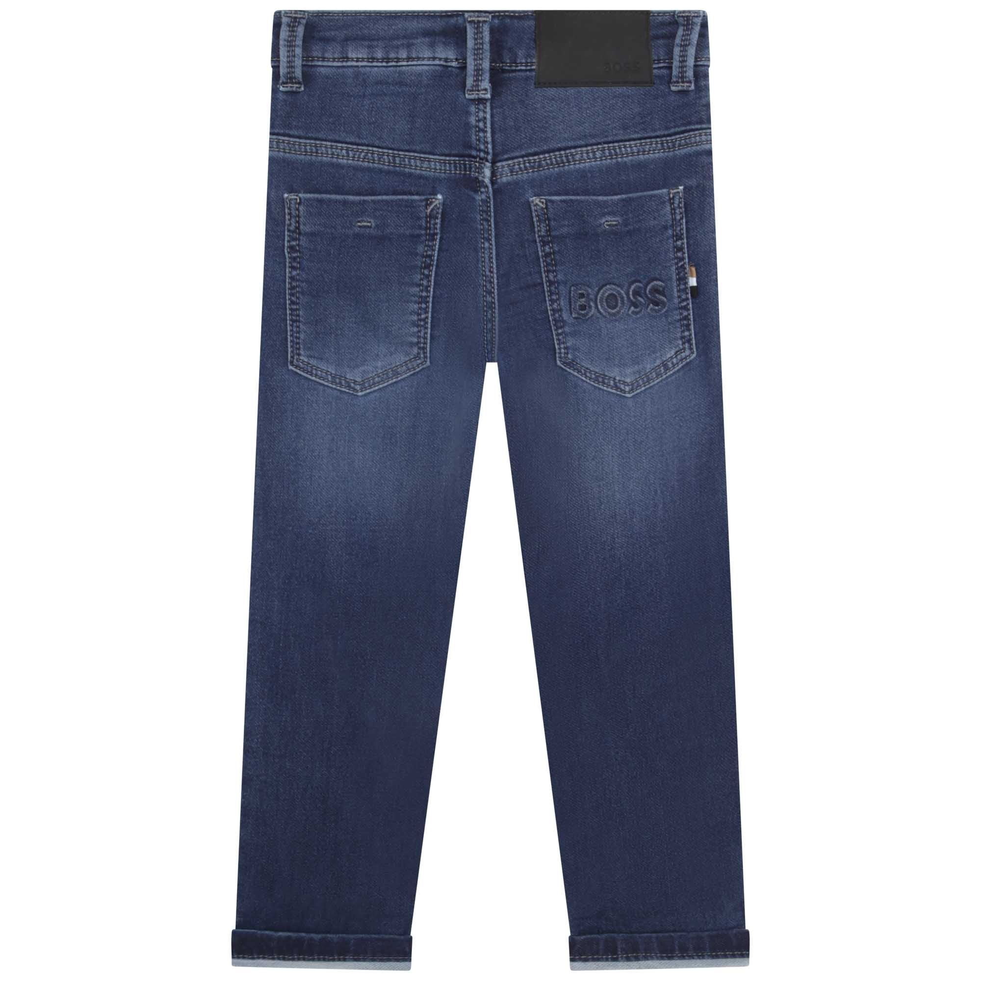 Pantalon 5 poches en denim - Stone