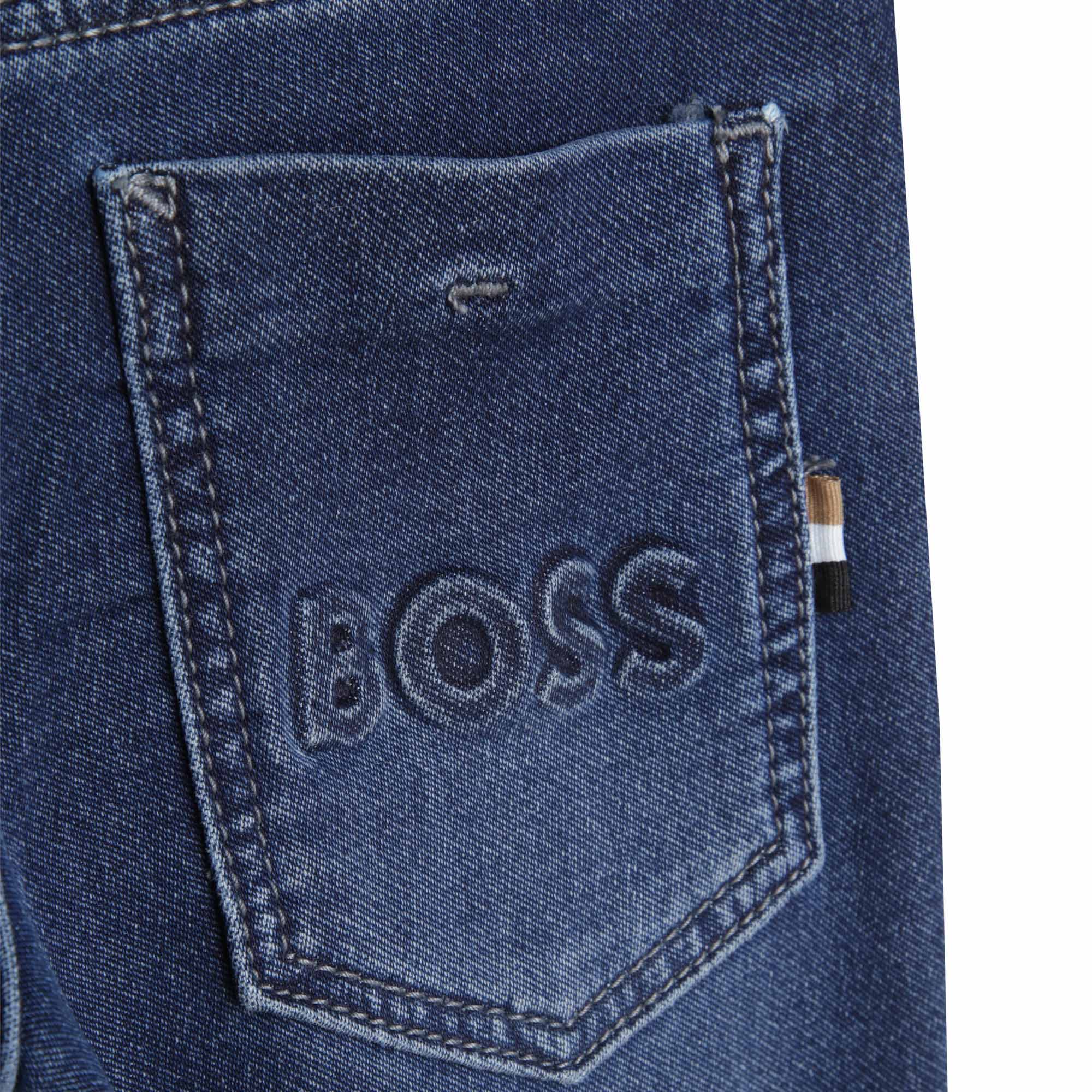 Pantalon 5 poches en denim - Stone