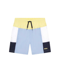 Short de bain tricolore - Light sky