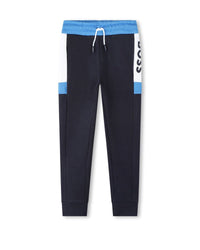 Pantalon de jogging en coton - Bleu cargo