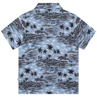 Chemise manches courtes en popeline - Light sky
