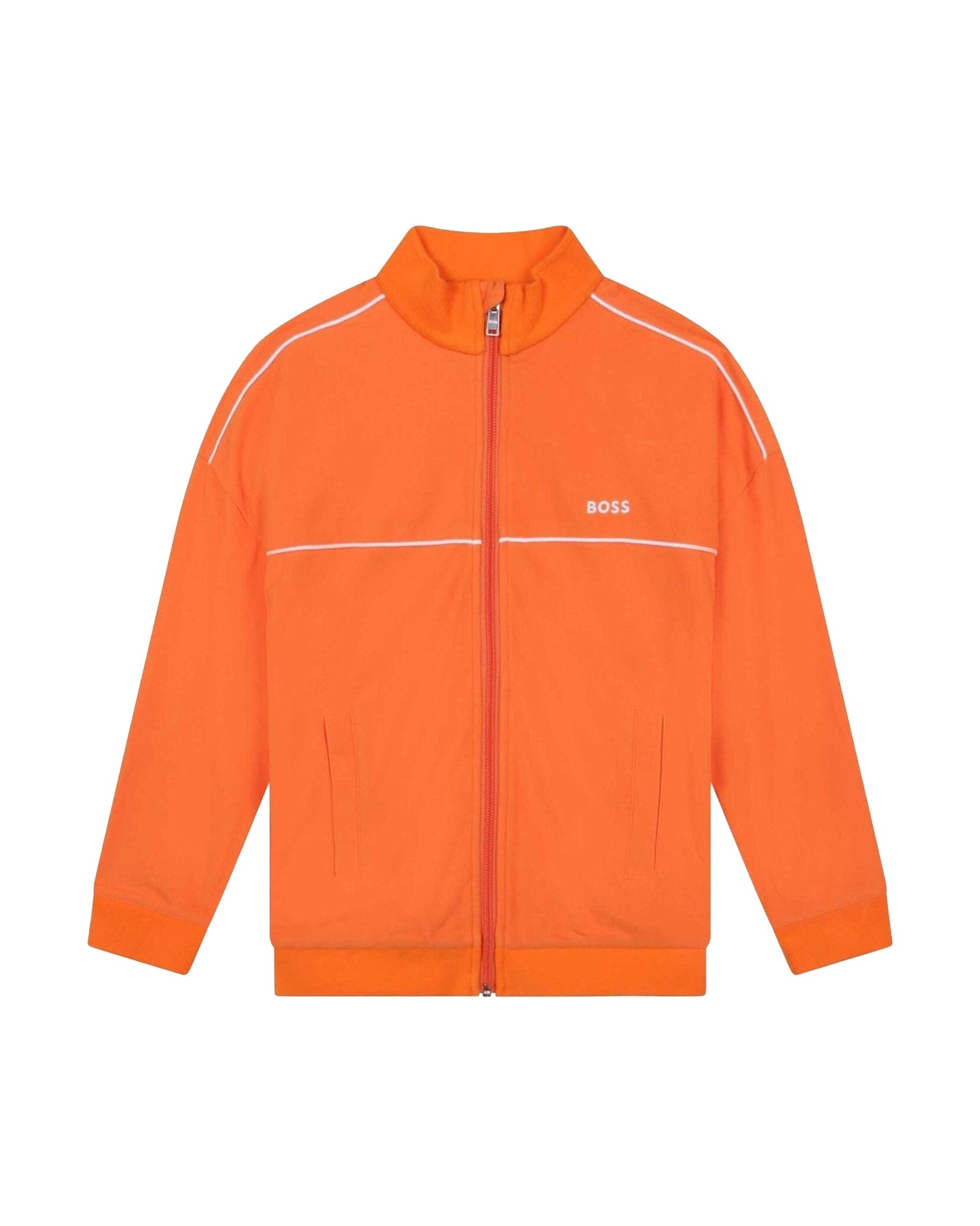 Velour tracksuit waistcoat - Pumpkin