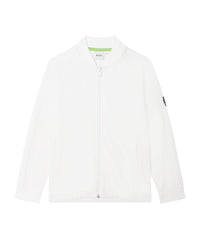 Gilet de survêtement piqué en coton - Blanc