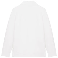 Piqué jogging cardigan - White