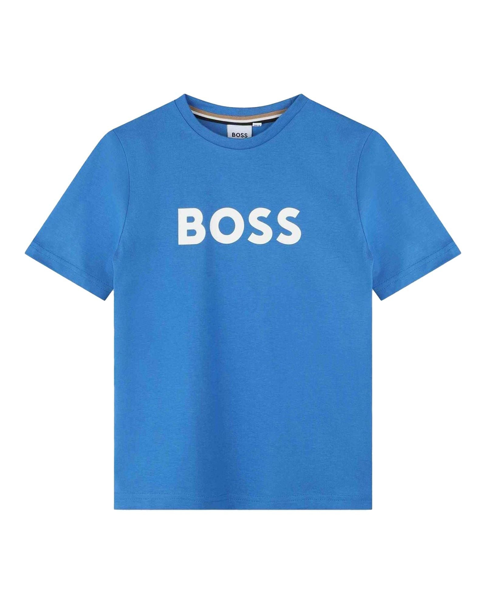 T-shirt à manches courtes en coton - Bleu methyle