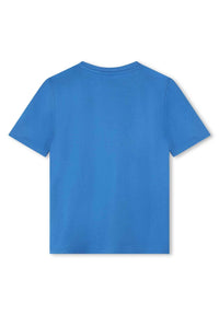 T-shirt à manches courtes en coton - Bleu methyle