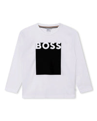 Long-sleeved cotton T-shirt - White