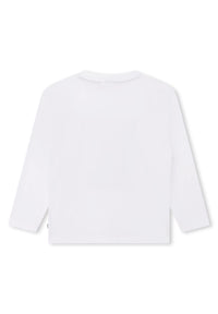 Long-sleeved cotton T-shirt - White
