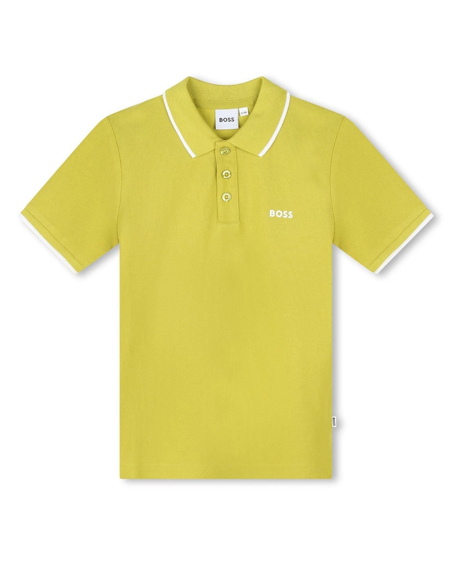 Polo à manches courtes en coton - Vert anisette