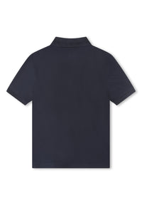 Polo à manches courtes à fermeture boutonnée - Bleu cargo