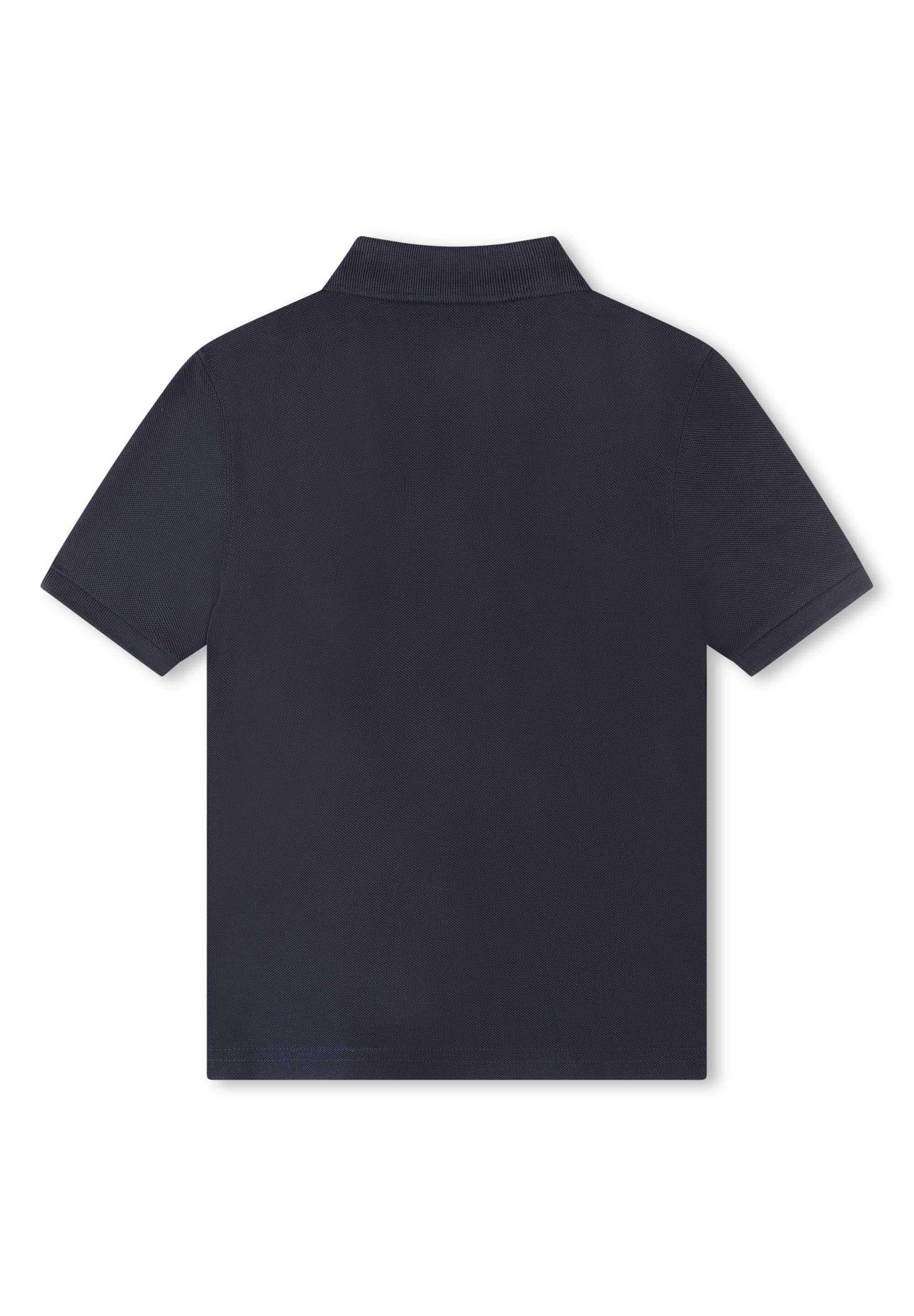 Polo à manches courtes à fermeture boutonnée - Bleu cargo