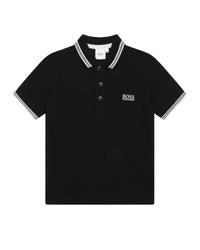 Polo à manches courtes en coton - Black