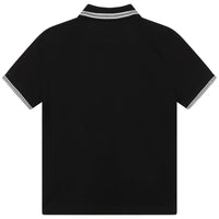 Polo à manches courtes en coton - Black