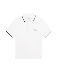 Short-sleeved polo shirt - White