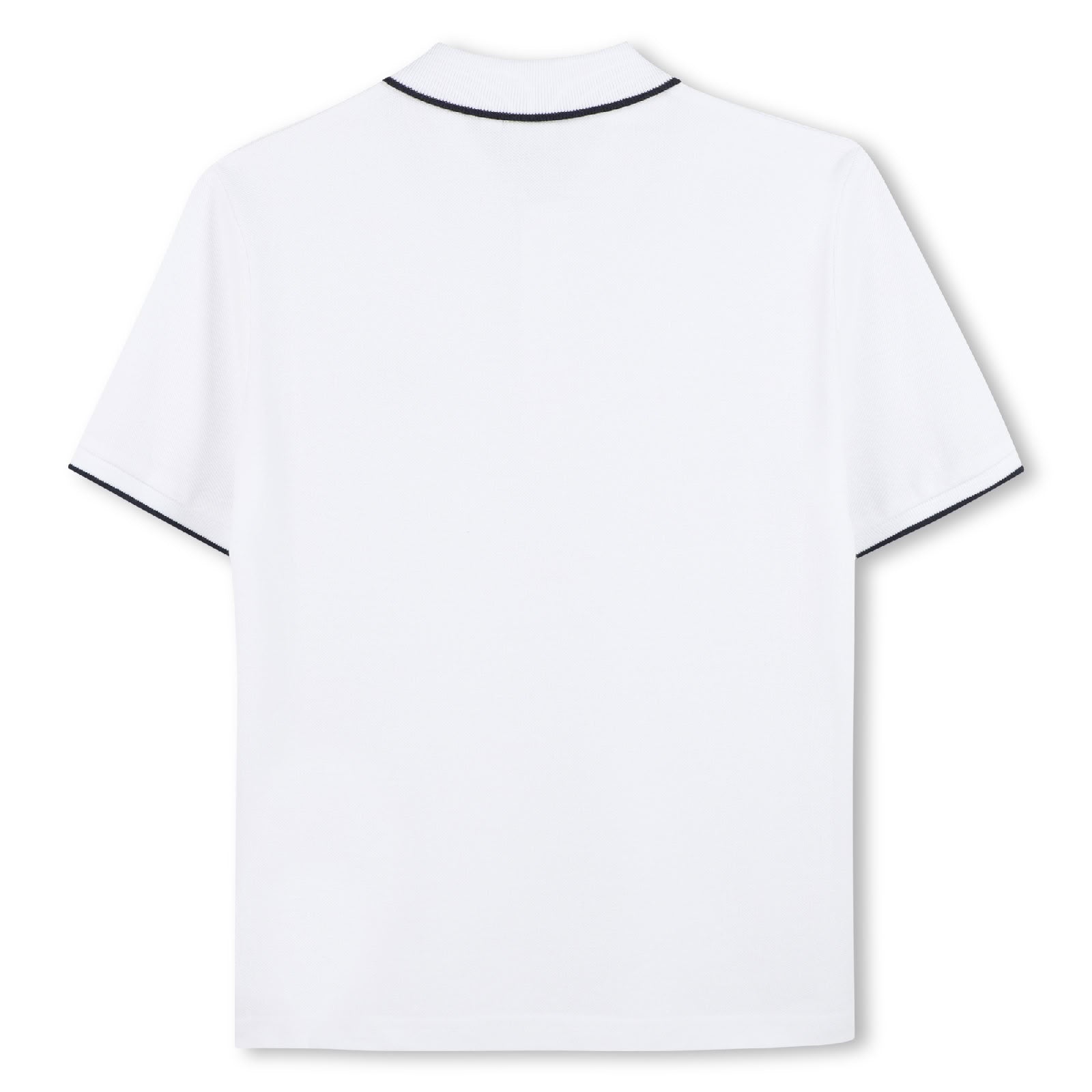 Short-sleeved polo shirt - White