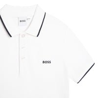 Short-sleeved polo shirt - White