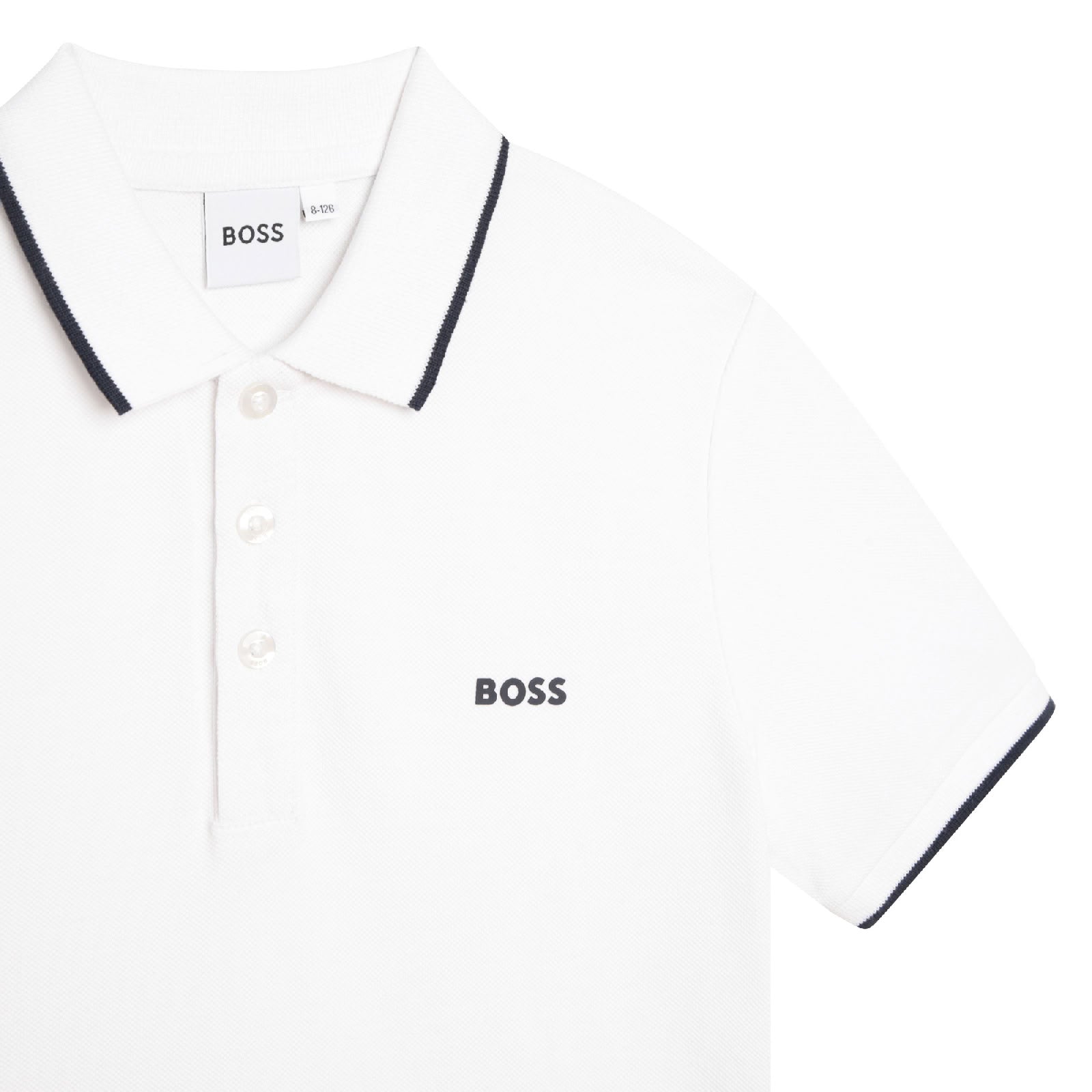 Short-sleeved polo shirt - White