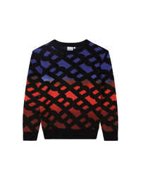 Pull en coton - Rouge Bleu