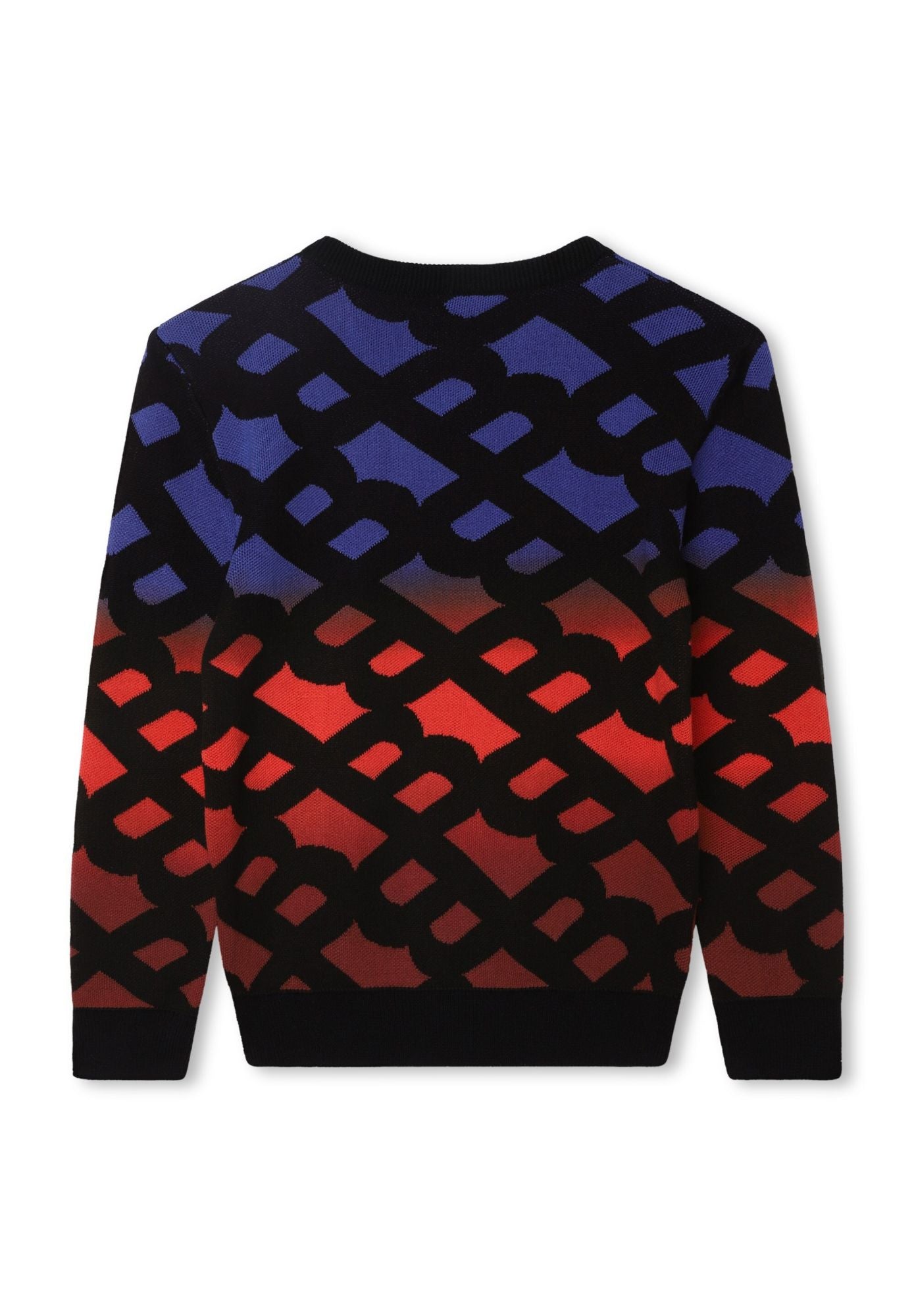 Pull en coton - Rouge bleu