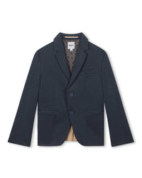 Cotton suit jacket - Marine Blue
