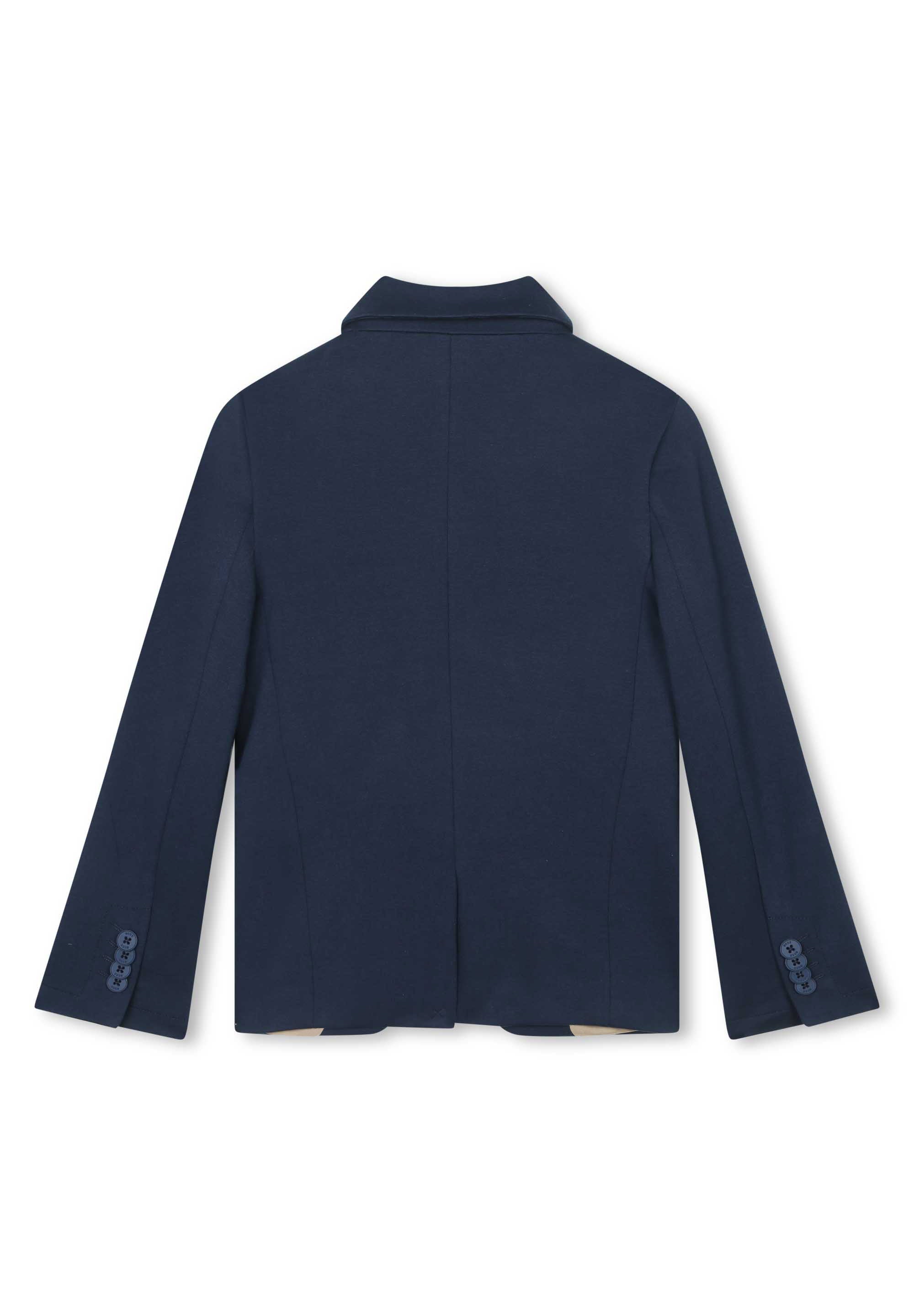 Cotton suit jacket - Marine Blue