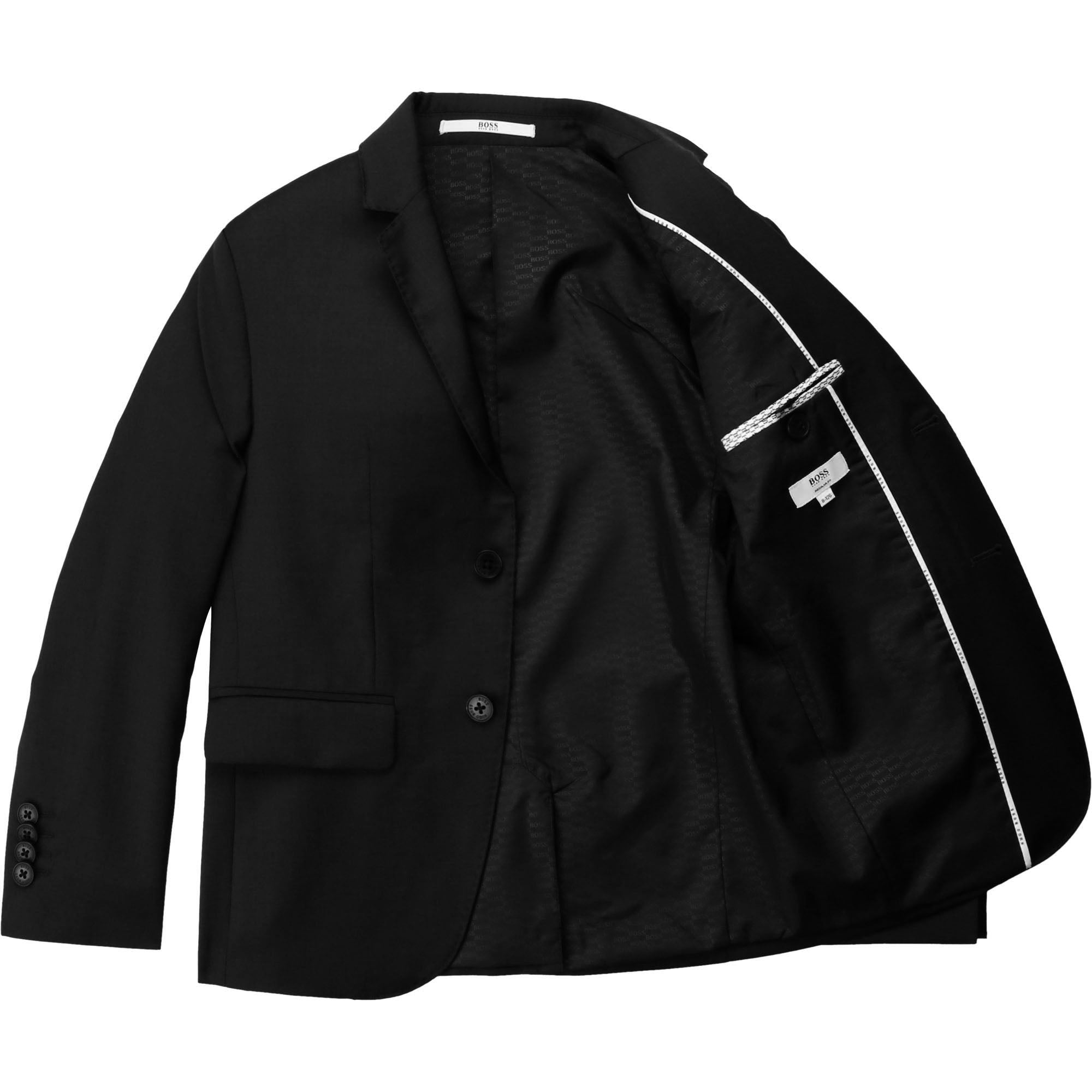 Veste de costume all over en laine - Black
