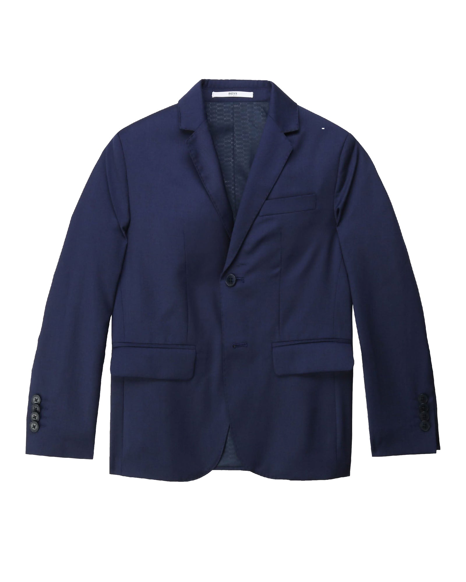 Veste de costume all over en laine - Bleu Cargo