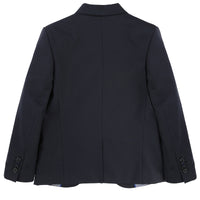 Veste de costume en laine - Bleu Cargo
