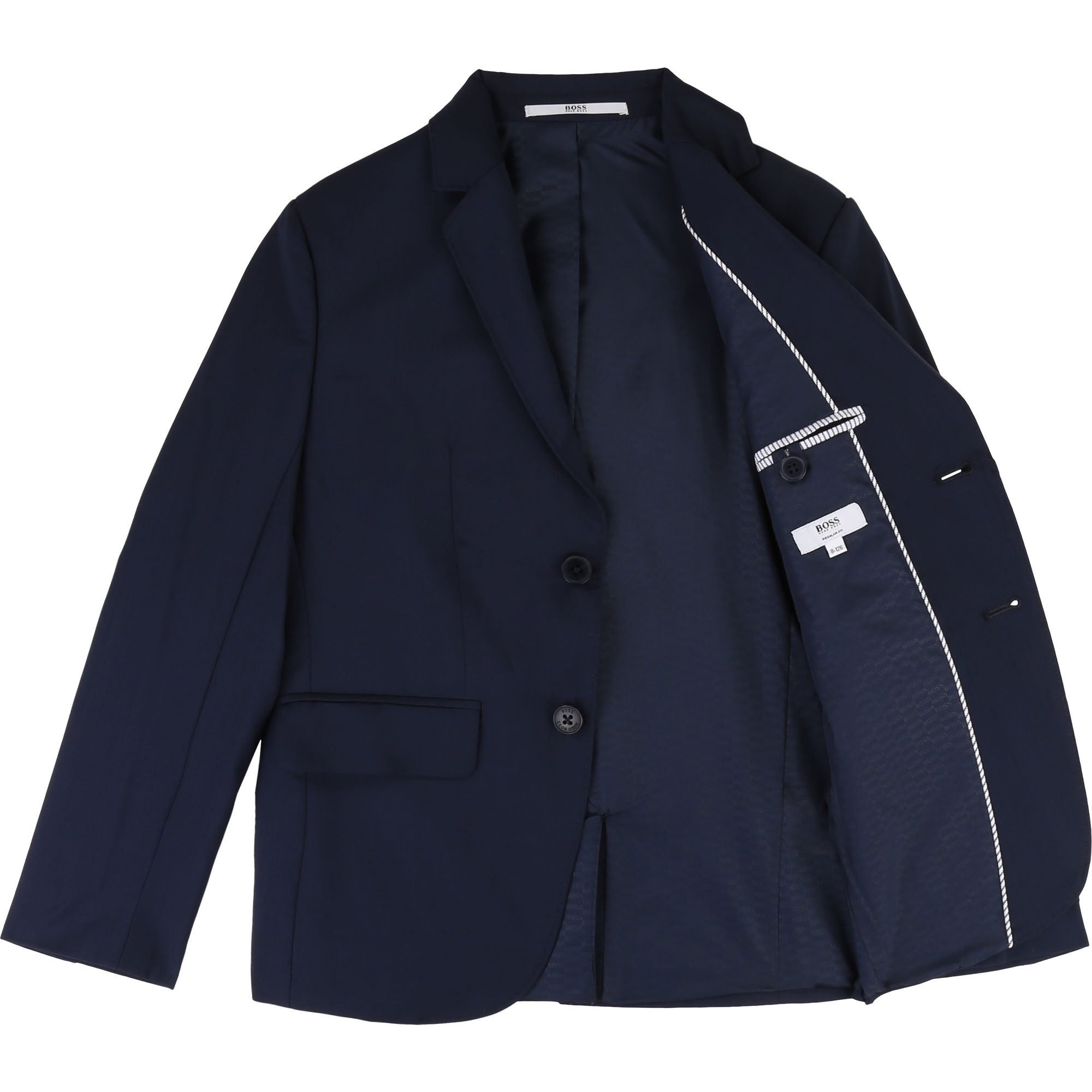 Veste de costume en laine - Bleu Cargo