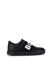 Baskets plates en cuir - Black