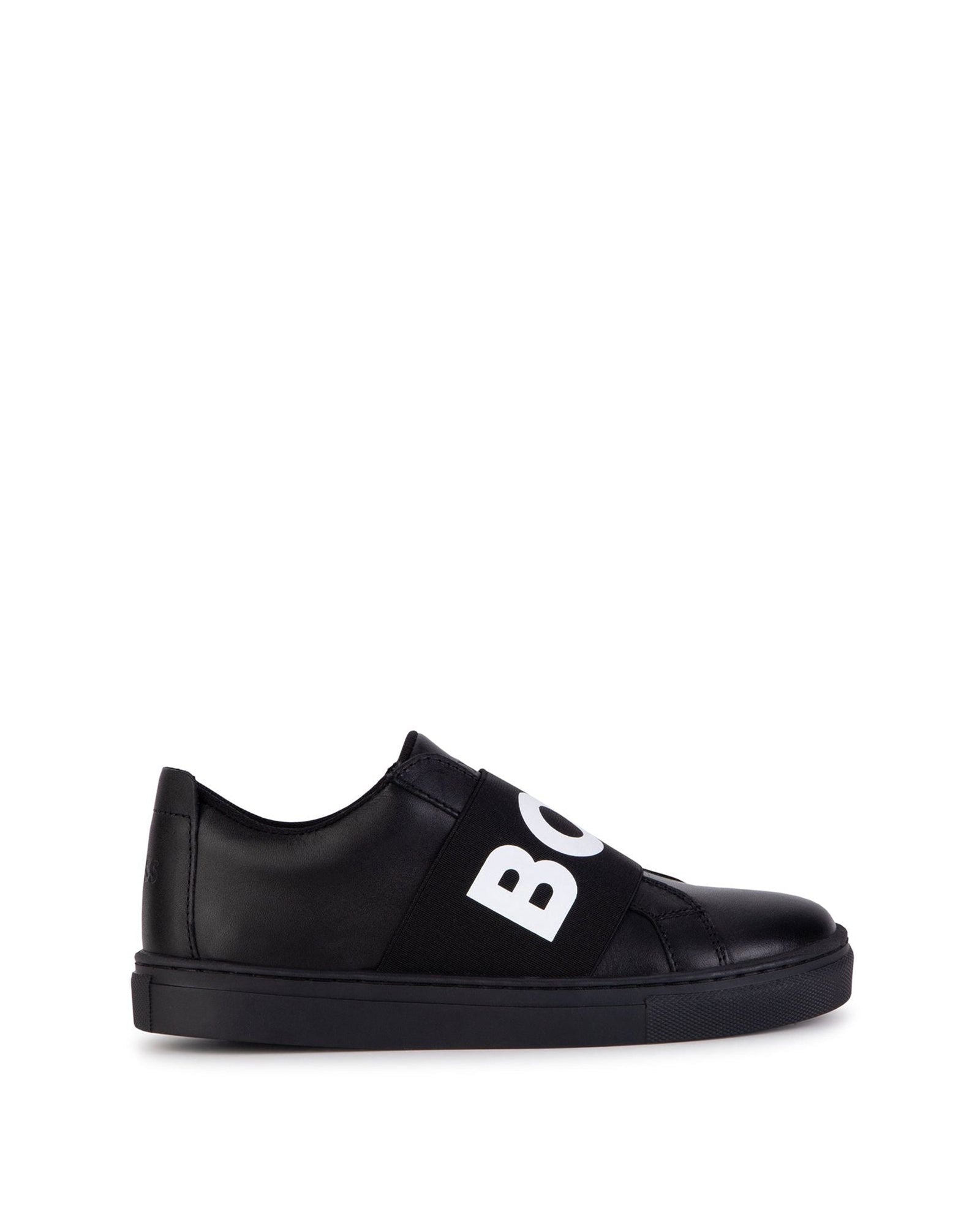 Baskets plates en cuir - Black