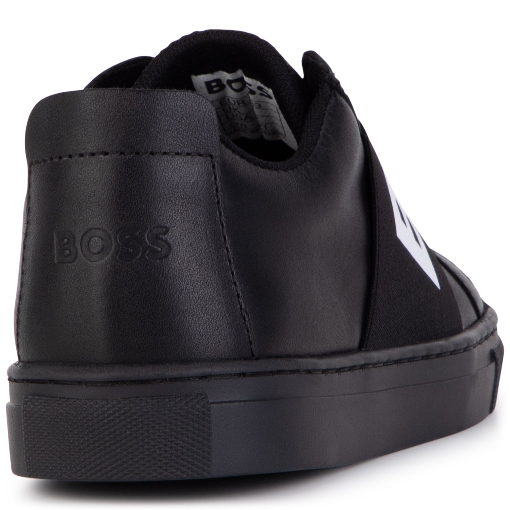 Baskets plates en cuir - Black