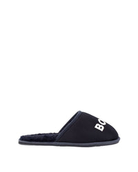 Chaussons siglé pour la maison en tissu résille - Bleu Cargo