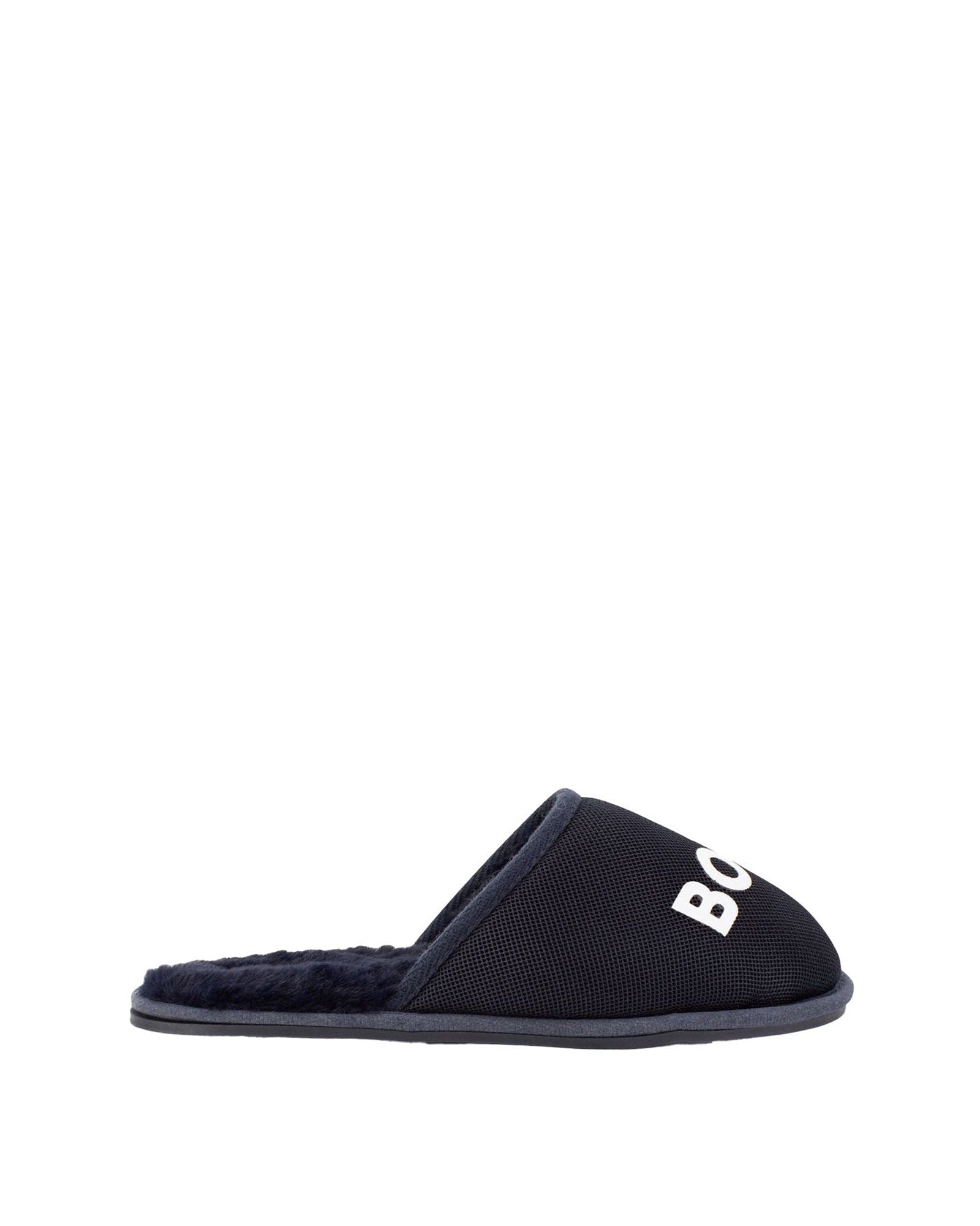 Chaussons siglé pour la maison en tissu résille - Bleu Cargo